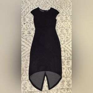 Level 99 Black Faux Suede Dress XS